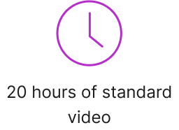 20 hours of standard video