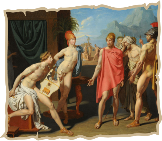 Achilles recieving the ambassadors