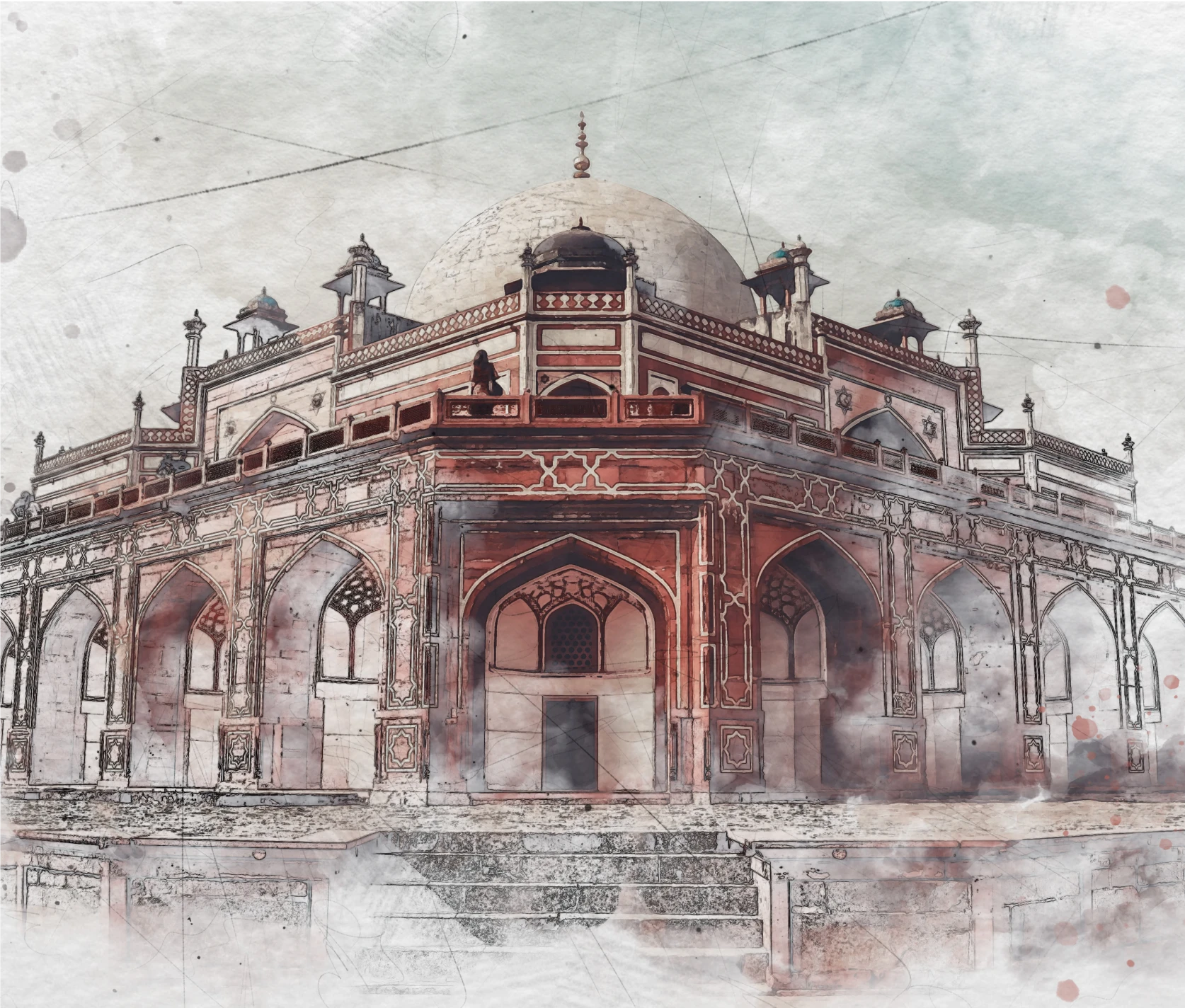 three levels of stadium-like seating Image_