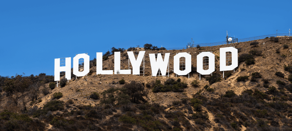 classic old hollywood sign in california