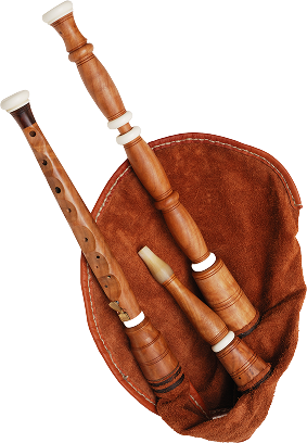 Bagpipe Wirh Two Chanters Image