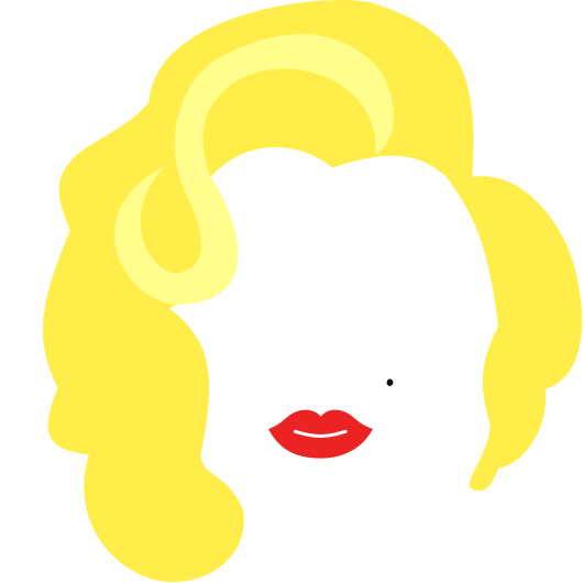marilyn monrow hair and lips