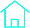 blue house icon