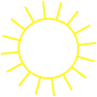 yellow sun icon
