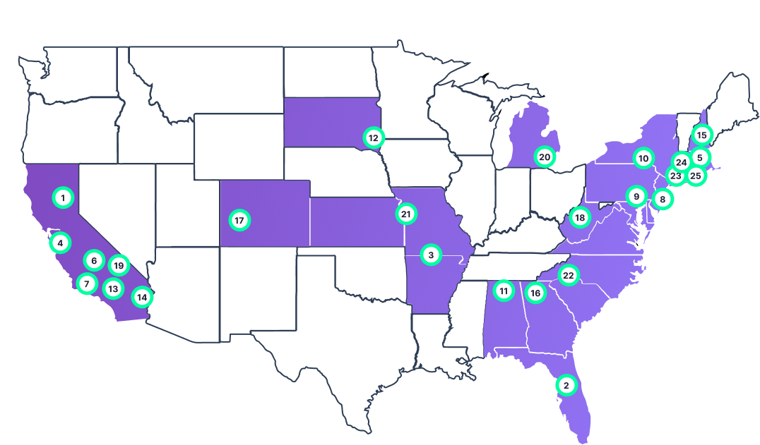 average wages for interior designers US map