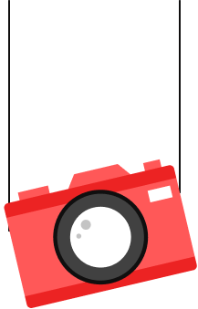 hanging red camera