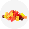 Movie Theater candy Chocolate Bark Gummy Bears Image