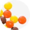 Movie Theater candy Chocolate Bark reese Pieces Image
