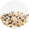 Soy Butter And Seaweed Popcorn Black White Sesame Seed Image