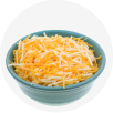 Srirach and Cheddar Popcorn finely shredded cheddar cheese
