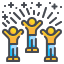 cheering icon