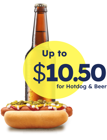 hotdog and beer