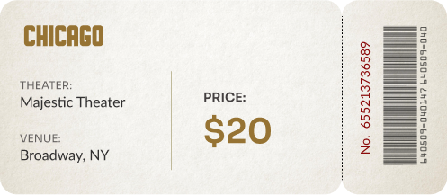 chicago 20 dollar ticket