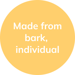 made from bark, individual