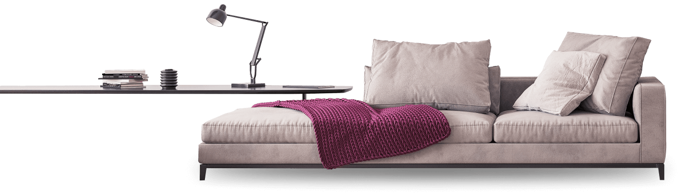 sofa with study table