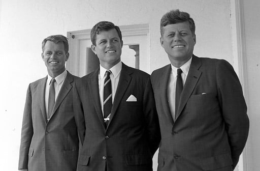 Rober Ted and John Kennedy In Suit and Tie
