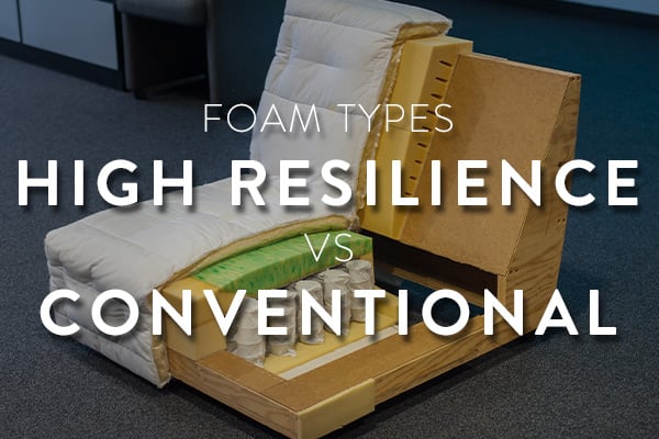 high resilience foam vs conventional foam