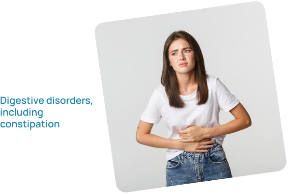 Digestive disorders, including constipation