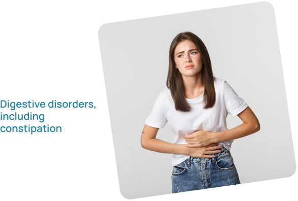Digestive disorders, including constipation