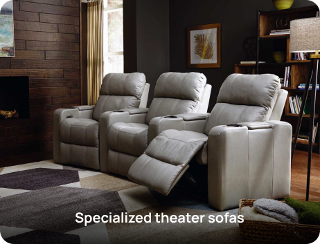 Specialized theater sofas
