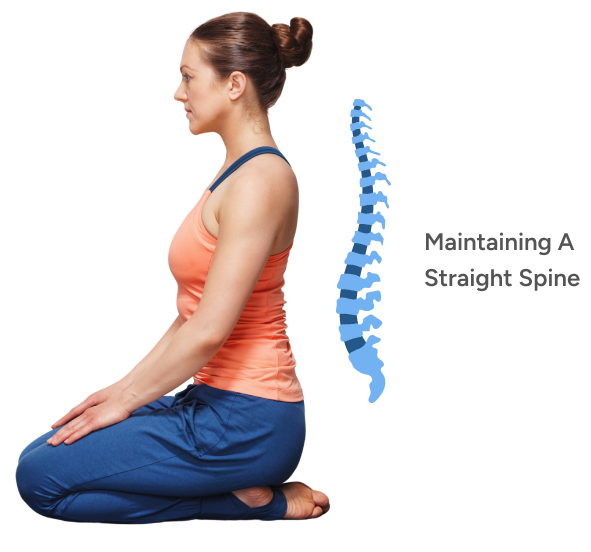 maintaining a straight spine