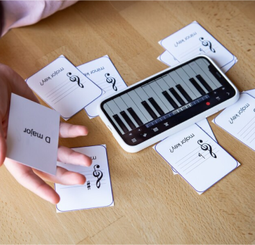 Musical Flash Cards Activity