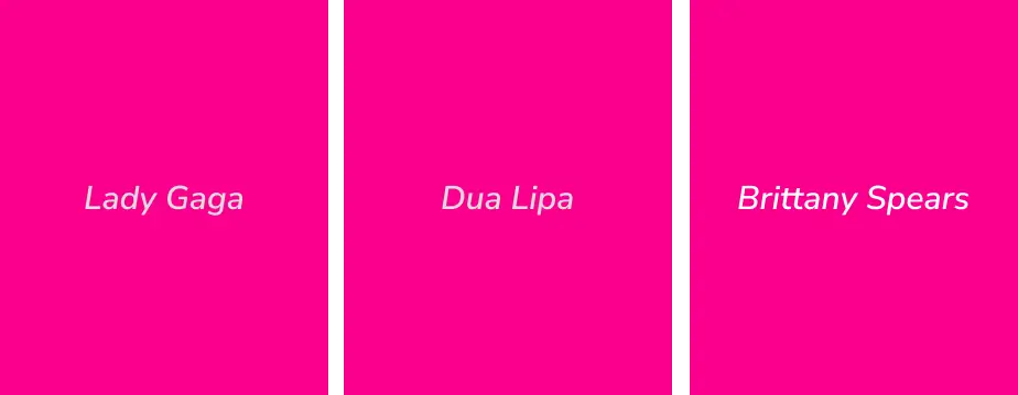 Pop Singers - img new