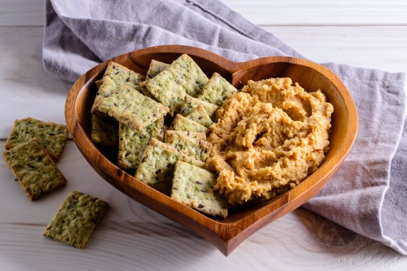 Whole-grain crackers