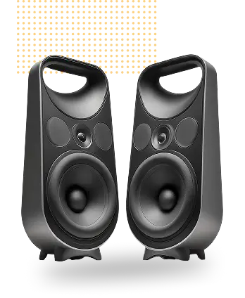 black speakers