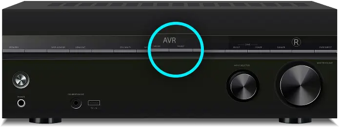 The front of an AVR