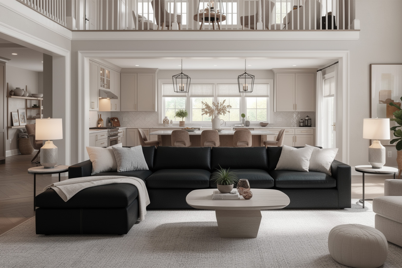 black metro modular sectional