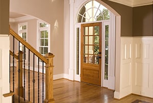 corner at entry of a home