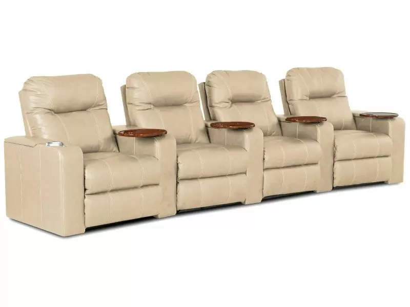 Klaussner 43703 Palace Home Theater Seating, Klaussner Leather Recliner