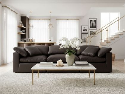 Aria Modular 3-Seat Sofa in Premium Italian Leather