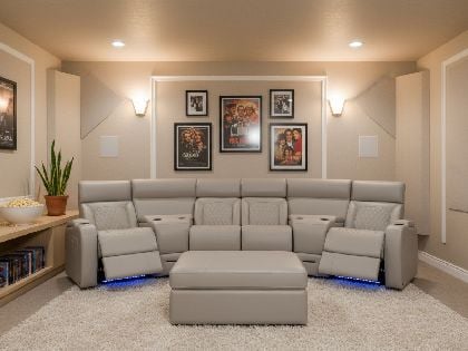 Bliss LHR Massage Curved Sectional