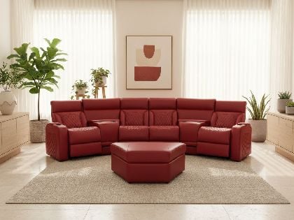 Bliss LHR Massage Curved Sectional