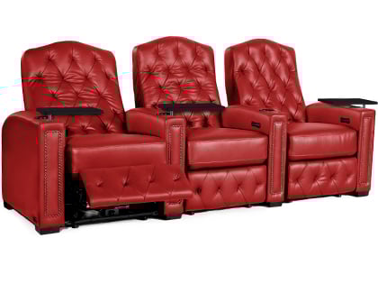 cherry red seater theater seats