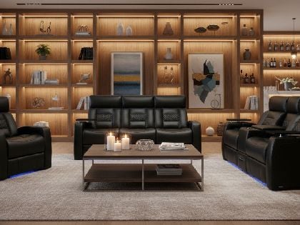 octane flex hr power sofa set headrest lights
