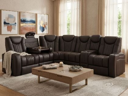 King LHR Max Massage Sectional