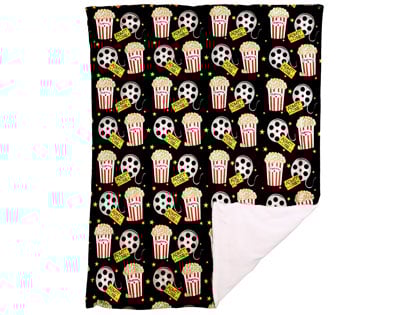 Popcorn Sherpa Reversible Throw Blanket