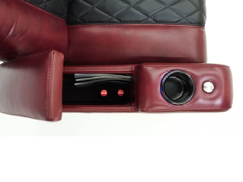 Octane Azure | Red and Black | Single Power Recliner