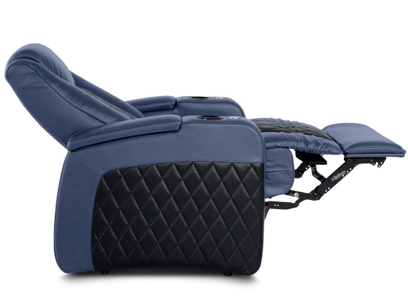 Azure LHR | Black Regatta Blue | Power Recliners with Lumbar Support