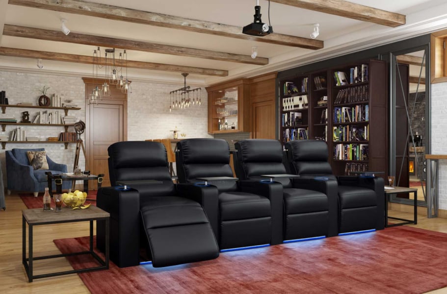 Octane Magnum LHR - Power Headrest & Power Lumbar Theater Seating