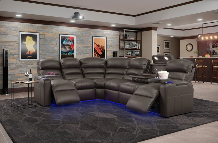 Octane Magnum LHR Power Sectional | Power Headrest & Lumbar