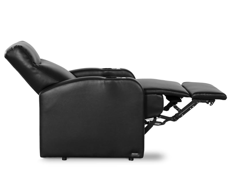 Octane XS750 Pilot Cheap Theatre Seating | Black Bonded Leather