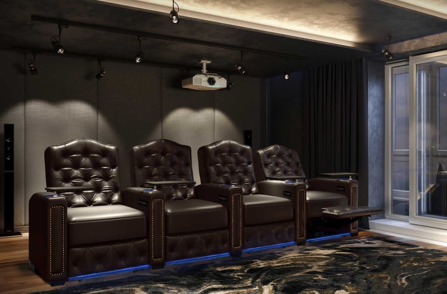 Octane Seating Regal XL250 | Power Recline | Brown Italian Luxe