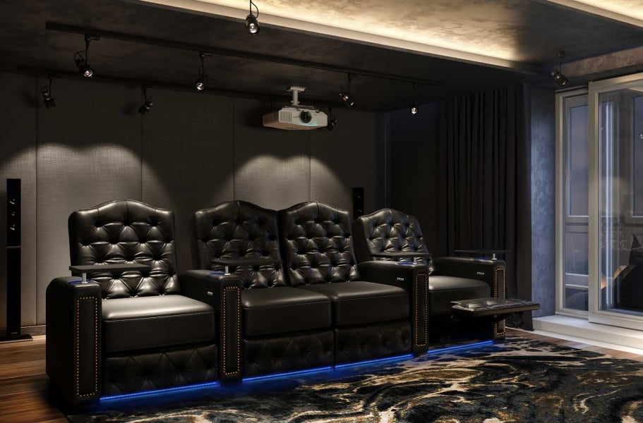 Octane Seating Regal XL250 | Power Recline | Black Italian Luxe