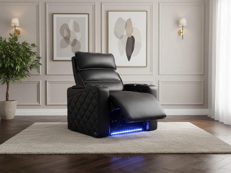 Octane Strata LHR - Power Headrest & Power Lumbar Theater Seating