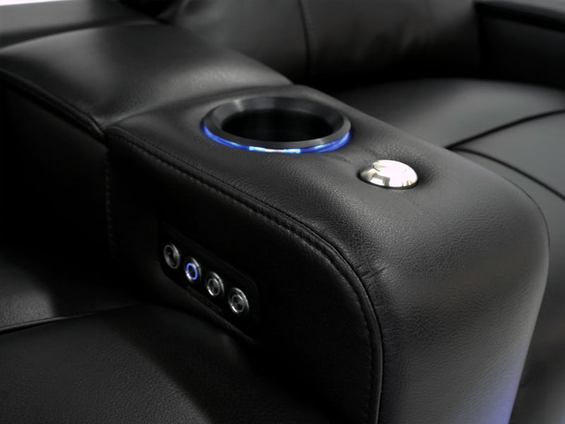 Octane Seating Turbo XL700 Theater Seating | Power Recline | Black