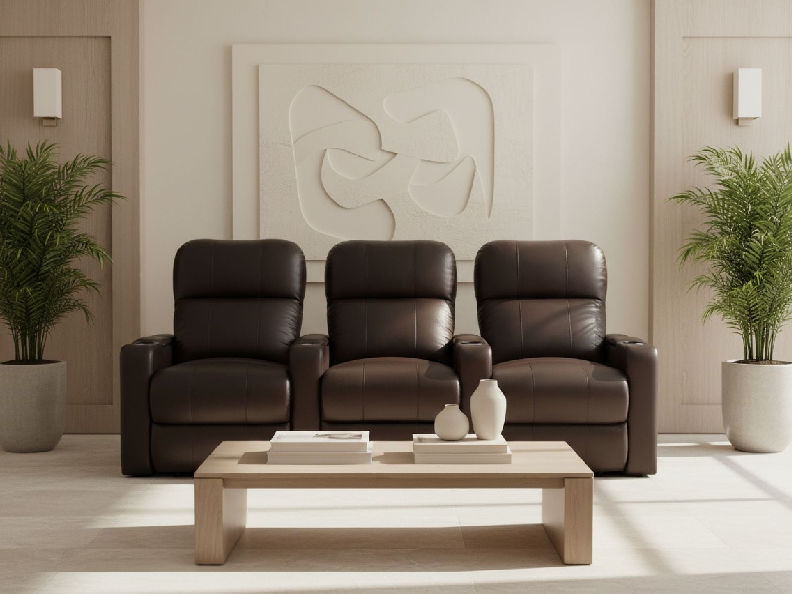 Octane Seating XL700 Turbo Theater Seating | Power Recline | Brown
